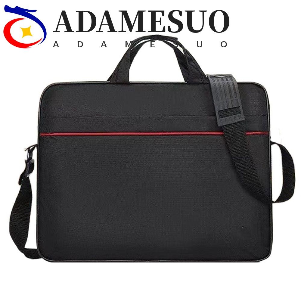 Adamesuo ธุรกิจ Tote กระเป๋าถือแฟ้มโฟลเดอร์ Crossbody เอกสารแบบพกพา Multi-layer ความจุขนาดใหญ่ แล็ปท็อป สํานักงาน