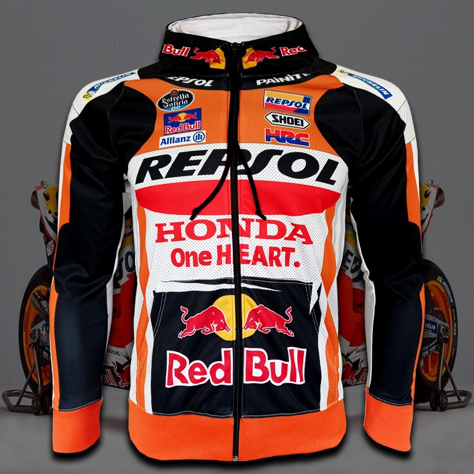 Jacket-Moto Gp Jacket-MotoGP Team Jacket Repsol Honda Jacket-Motorcycle MG0002 Mark Games Model (Hoo