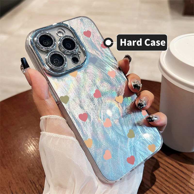 จัดส่งทันที เคสไอโฟน11 13 14 15 16 Pro Max Shockproof loving heart For girls Case For iPhone 13PM,16PM,15PM,14PM,12PM