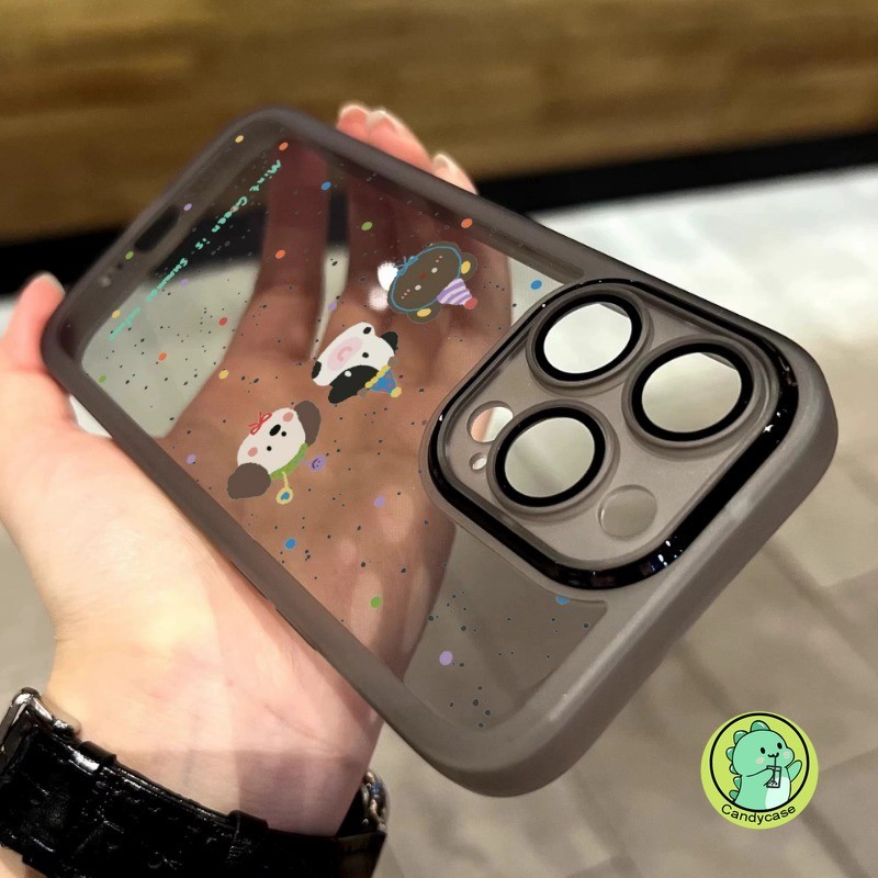 Polka Point เคสโทรศัพท์สําหรับ Vivo Y29 Y19s Y300 Y200 Pro Y200i Y200T Y200E Y100 Y100T Y28 Y28s Y18 Y18s Y18E Y03 5G 4G หรูหราป้องกันกรณีหมีน่ารักกรณี