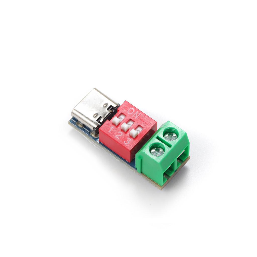 Decoy โมดูล QC/PD Fast Charge Test Board ปรับแรงดันไฟฟ้า 5 V/9 V/12 V/15 V/20 V Dial ปรับ