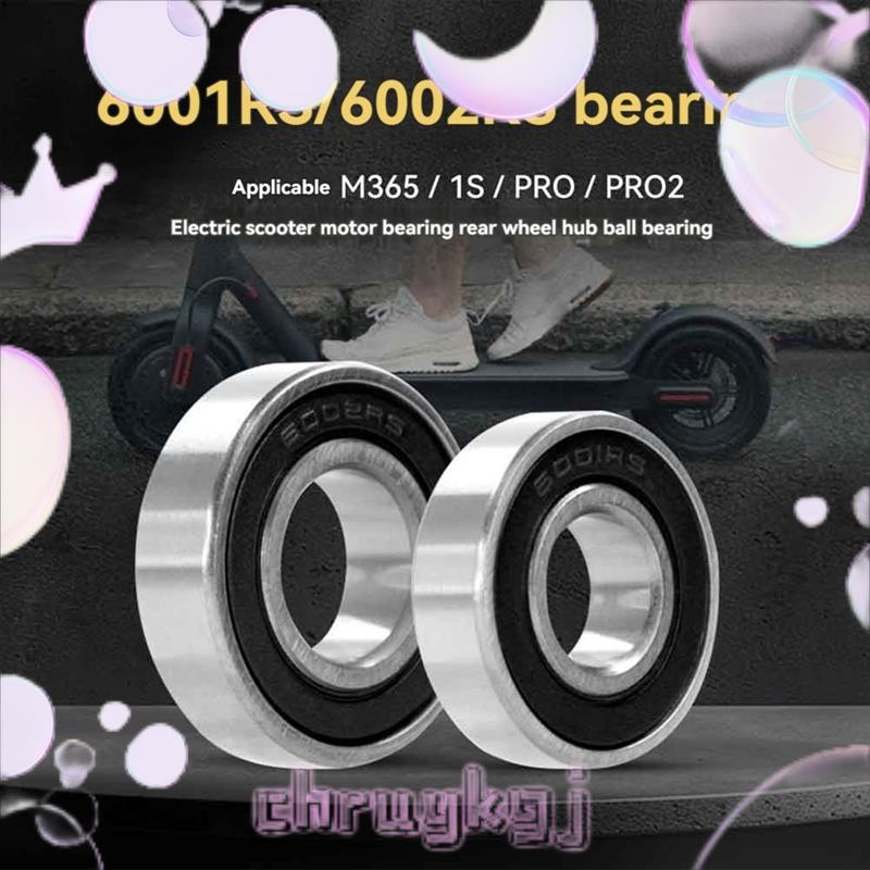 2pcs ความเร็วสูง Precision Bearing สําหรับ M365 Pro 1S Pro 2 ไฟฟ้าสกู๊ตเตอร์ล้อหลัง Hub 6001RS ,6002