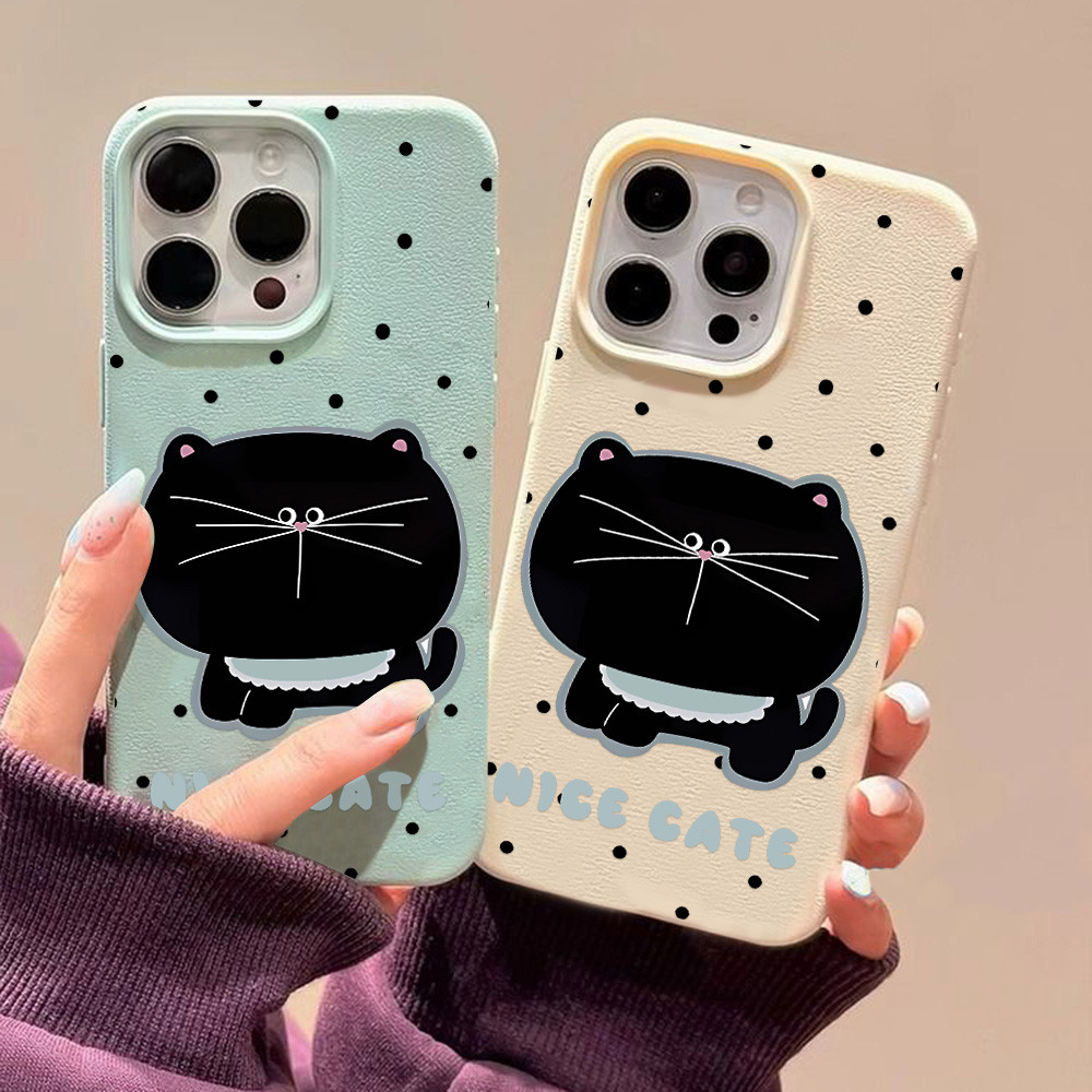 เคสโทรศัพท์ For iPhone 13 11 17 pro max Case iPhone 11 15 16 pro max 14 12 pro max XR XS Max ผิวสัมผัสสุดน่ารัก - รูปที่ 5