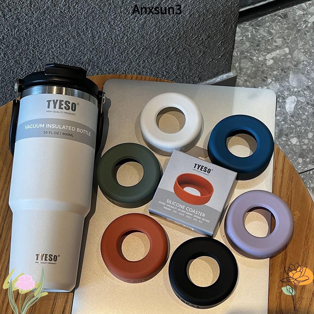 Anxsun3 ฝาครอบขวด 1 ชิ้น, กันลื่น 71-77 มม. เส้นผ่านศูนย์กลางถ้วย, ป้องกันซิลิโคน Universal ด้านล่างสําหรับขวด Tyeso
