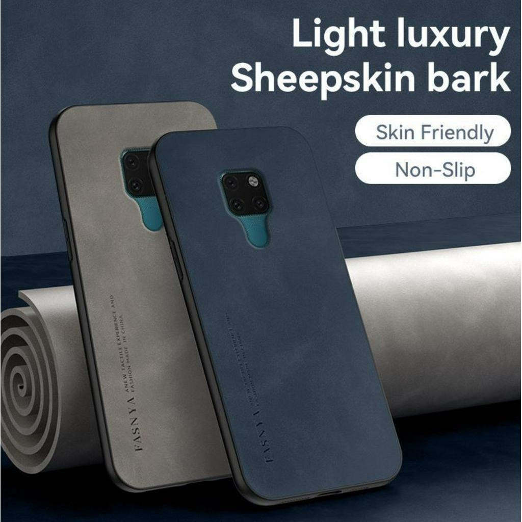 Huawei MATE20 HMA-L29 HMA-L09 HMA-LX9 HMA-AL00 HMA-TL00 MATE 20 Casing หนังแกะระดับไฮเอนด์ ทําจากเปลือกแข็งที่เป็นมิตรกับผิว เคสโทรศัพท์ป้องกันการตกและดูดซับแรงกระแทก