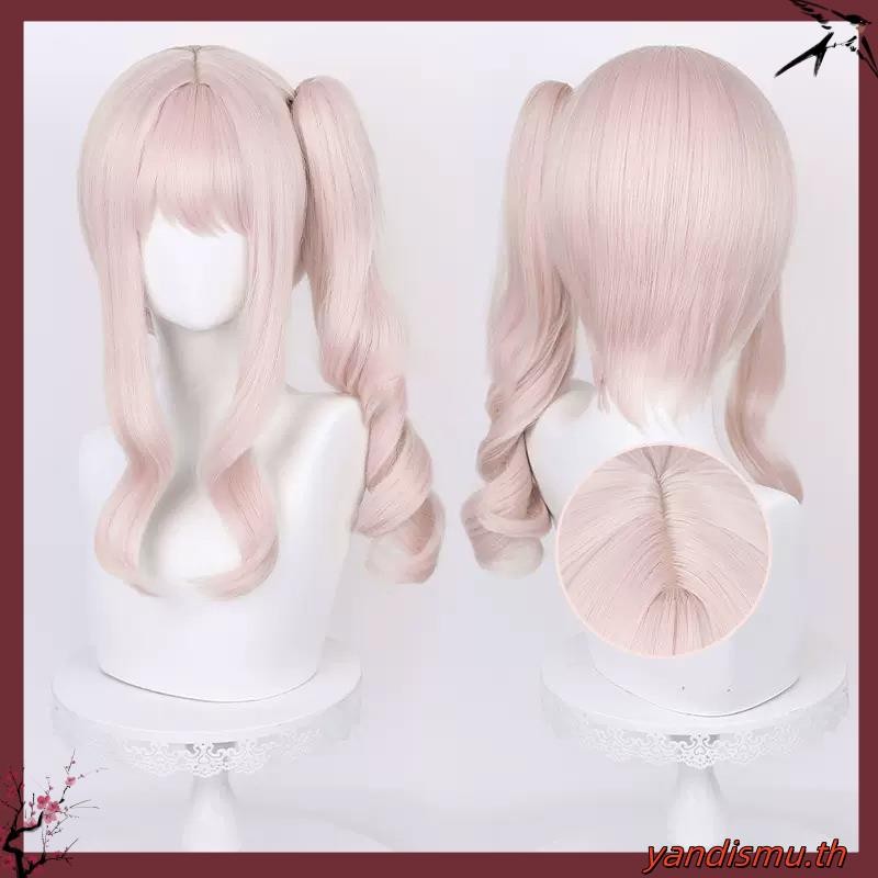 Project SEKAI COLORFUL STAGE! Akiyama Mizuki Cosplay Wig 40cm Pink Curly Wigs Heat Resistant Synthet