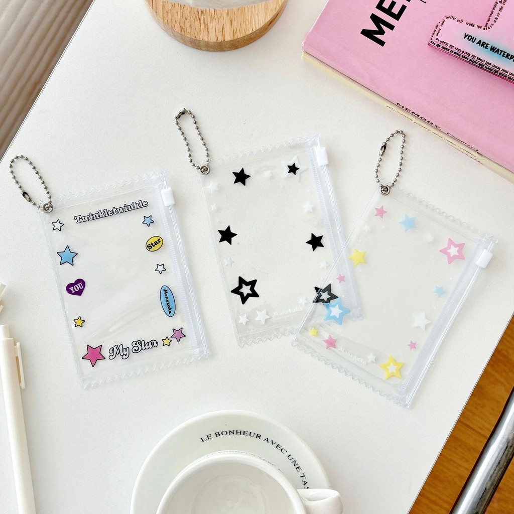 Star Small Card Zipper Bag Card Holder Random Card Holder Card Holder Gumei Bar Chirp Bag - รูปที่ 2