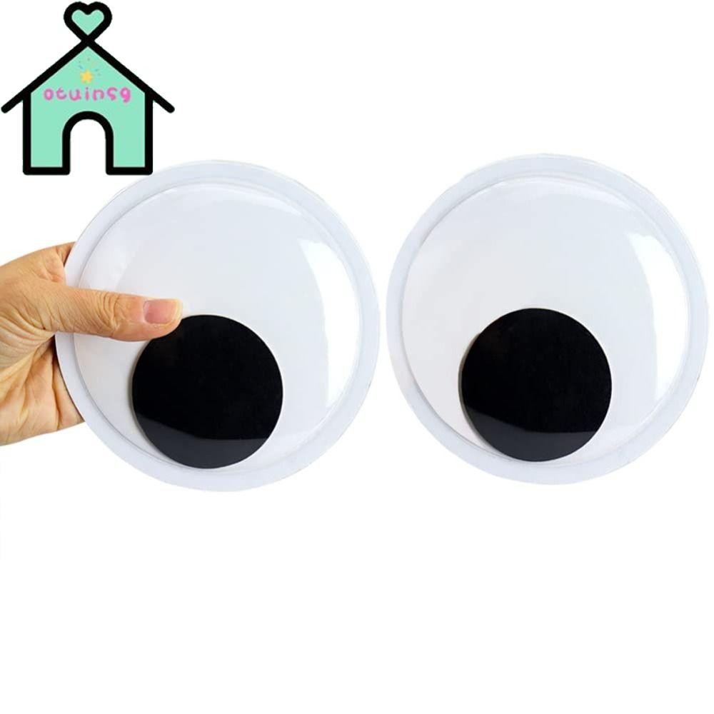 OTUINSG 6PCS Giant Googly Eyes, Giant White Black White Googly Eyes, Googly Wiggle Eyes Black Self ก