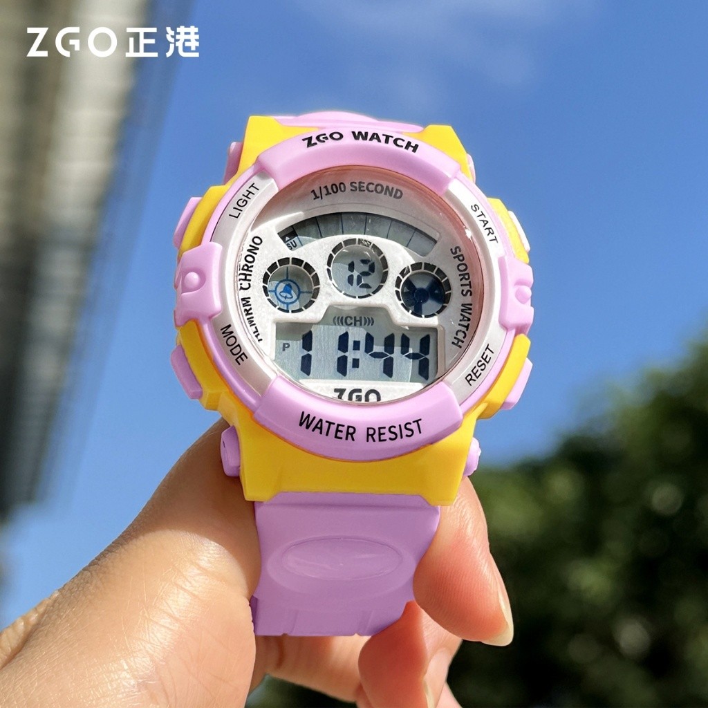 ZGO นาฬิกาเด็ก กันน้ำ 50M กันกระแทก มีนาฬิกาปลุก ปฏิทิน กีฬา นาฬิกาสำหรับเด็กผู้ชาย ของขวัญ นาฬิกาอิเล็กทรอนิกส์ 305