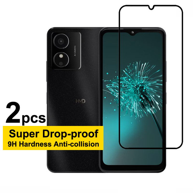 สําหรับ HMD Arc Anti-fall Anti-ลายนิ้วมือTranpaear Screen Protector กระจกนิรภัยสําหรับ HMD Aura Skyl