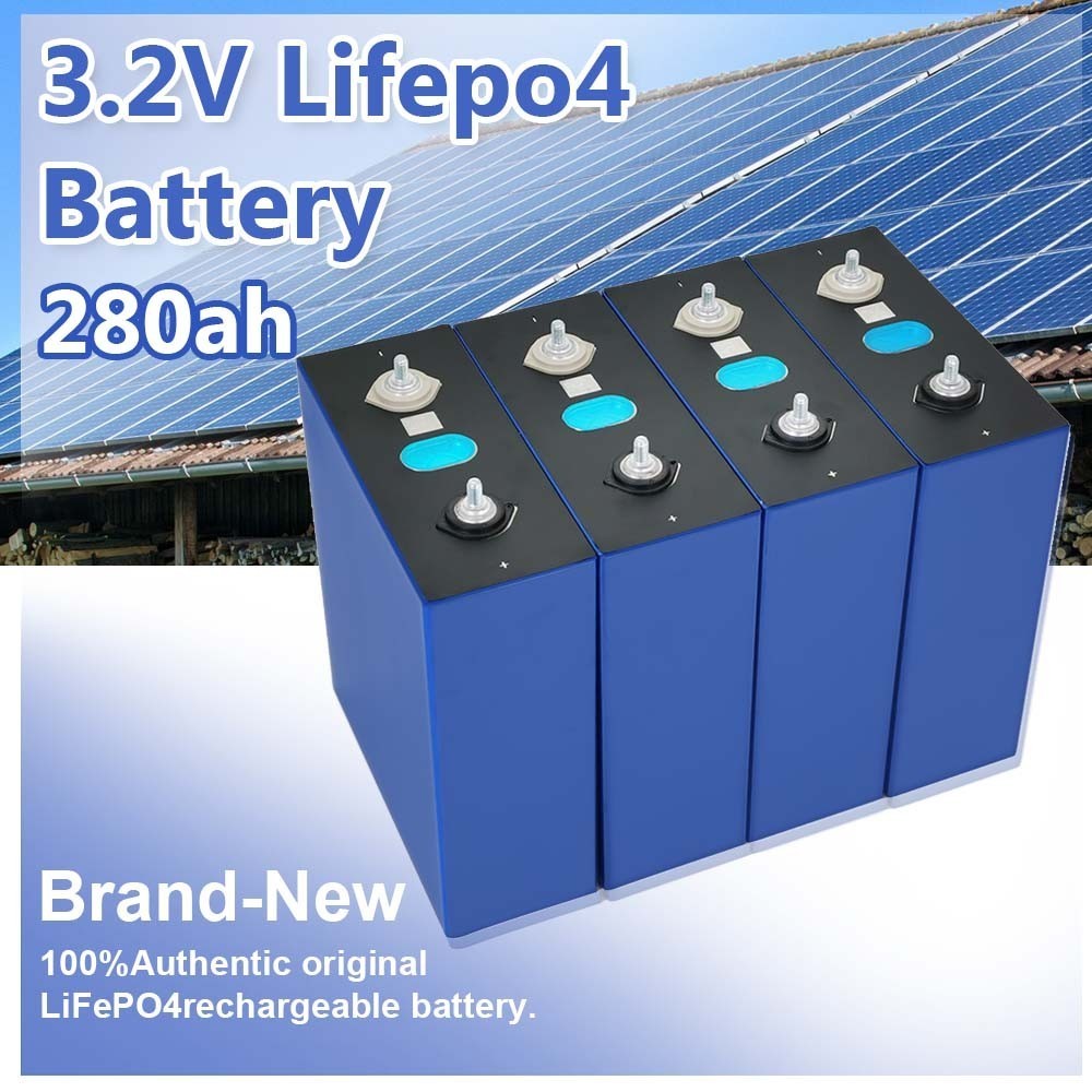 แบตเตอรี่ลิเธียม 120ah/280ah แบตเตอรี่ลิเธียมเหล็กฟอสเฟตแบบชาร์จไฟได้ UPS แหล่งจ่ายไฟฉุกเฉินระบบพลังงานแสงอาทิตย์