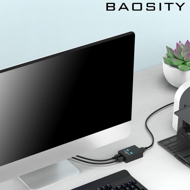 [Baosity] Printer Sharing Switch Selector 2 in 1 Share 2 คอมพิวเตอร์พร้อมสวิตช์ปุ่ม Plug and Play Switcher สําหรับคีย์บอร์ดพีซี ราคา ถูกที่สุด ดีลบีเคเค แกลเลอรีภาพที่ 3