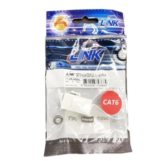 LINK US-4006IL ตัวเมีย 2 ด้าน Connector RJ45 LINK CAT6 ของแท้