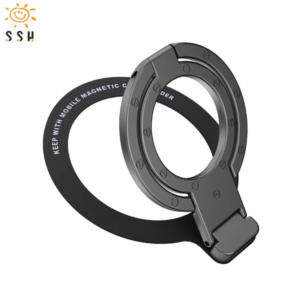 แหวนติดหลังมือถือ แบบบางพิเศษ หมุนได้360องศา ขาตั้งโทรศัพท์มือถือ แบบพับได้ หมุนได้