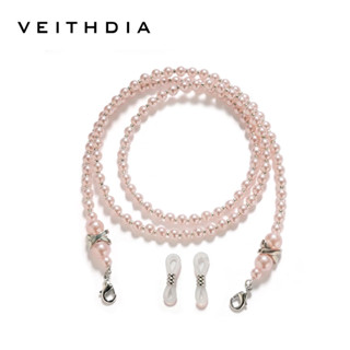 Veithdia สายโซ่แว่นตาสายมุกย้อนยุคพร้อมเครื่องประดับมุกเทียม…