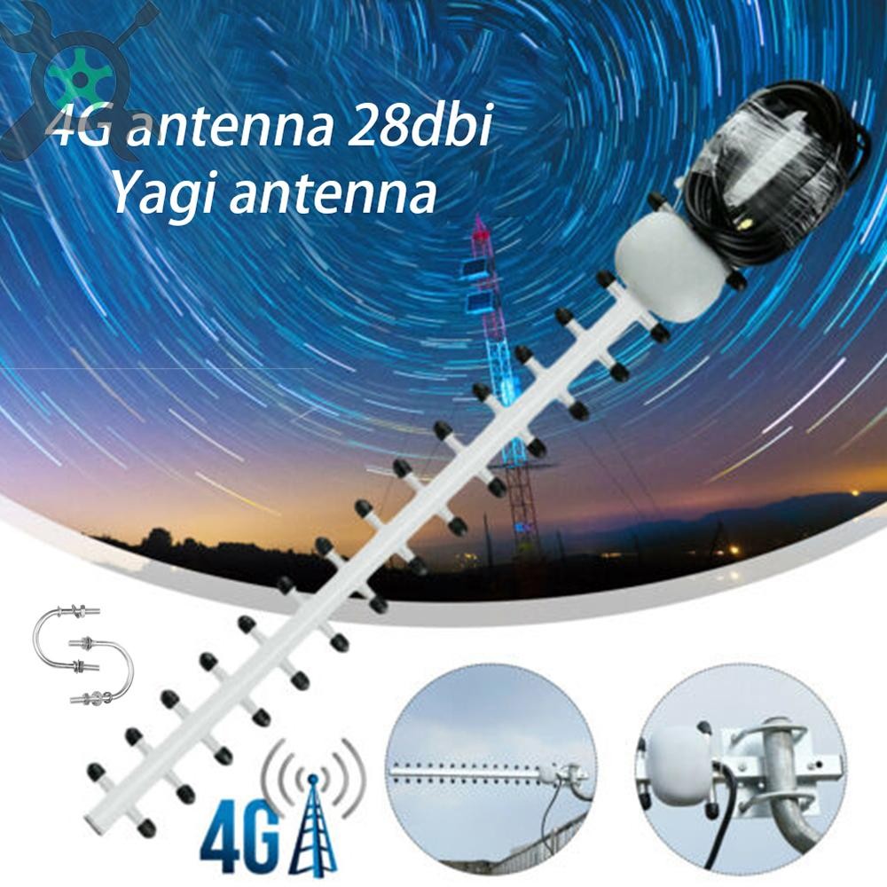 ไร้สาย 28DBI Yagi WiFi เสาอากาศ 4G LTE SMA ชายทิศทางสูง Gain WiFi เสาอากาศกลางแจ้งเสาอากาศไร้สาย SHO