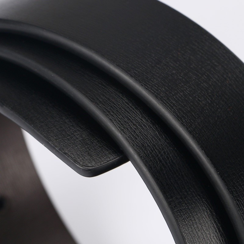 ใหม่เข็มขัดหนังผู้ชายเรียบหัวเข็มขัดธุรกิจที่เรียบง่ายเยาวชนกางเกงเข็มขัดเวอร์ชั่นเกาหลีผู้ชายเข็มขัดที่เดินทางมาพักผ่อน3.3เซนติเมตร - รูปที่ 3