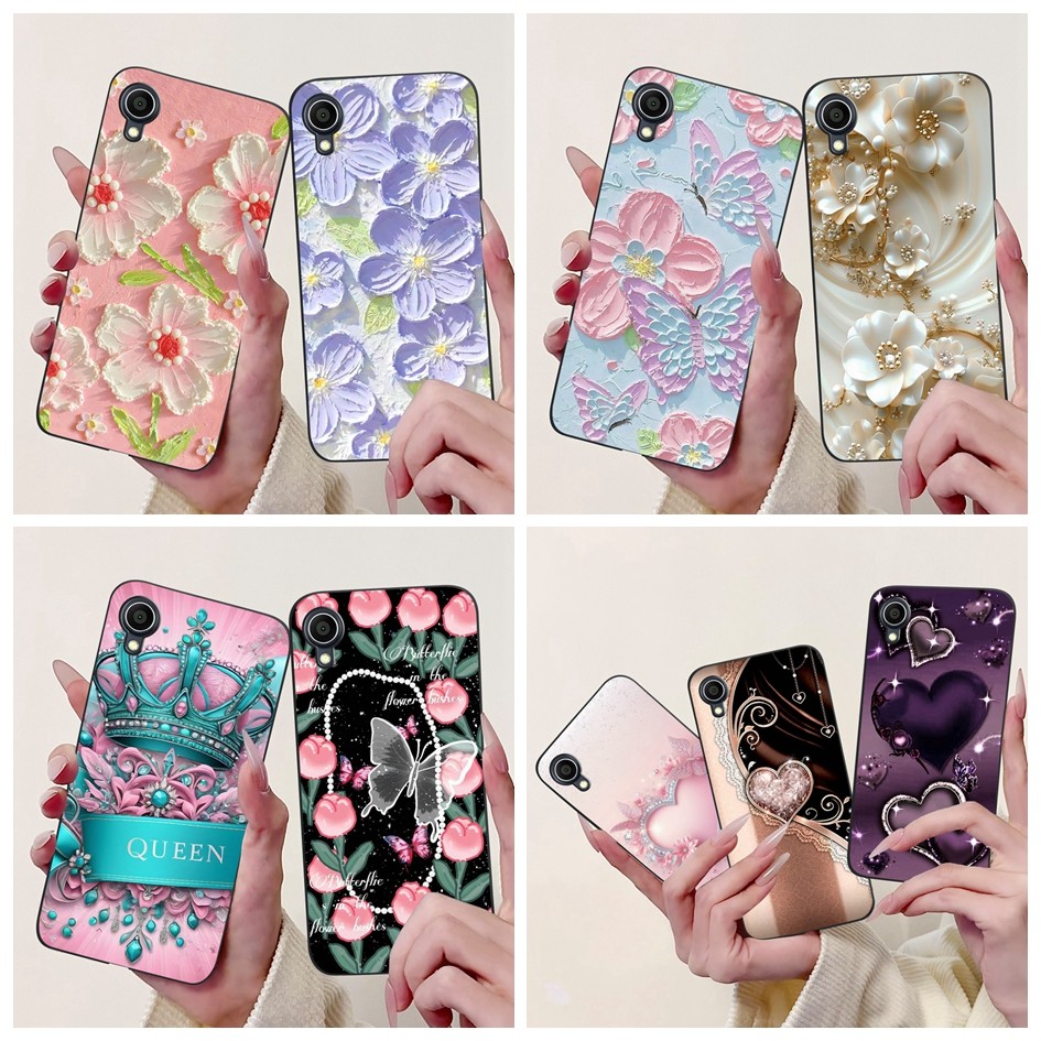 นุ่มสําหรับ Asus ZenFone Live (L1) ZA550KL X00RD ปลอกใหม่สไตล์ดอกไม้ Love Heart ฝาครอบซิลิโคนสําหรับ