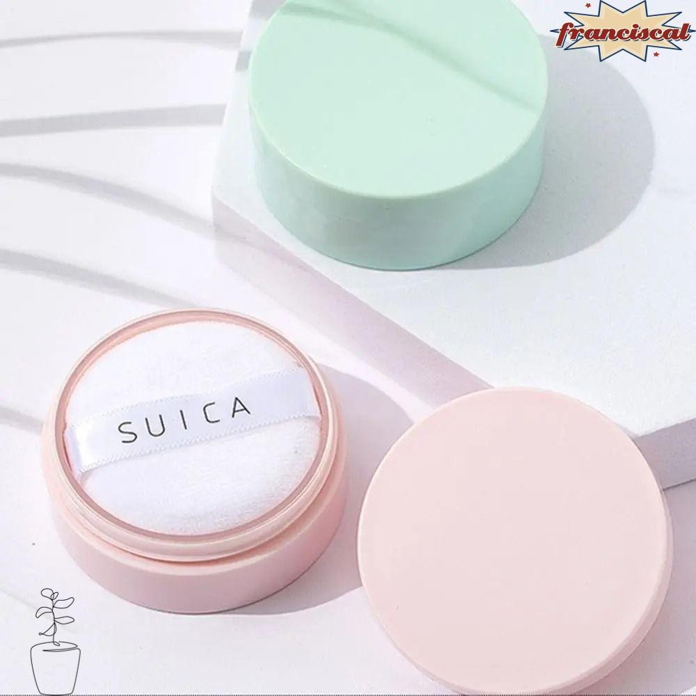 Franciscal 1 ชิ้นกล่องผง Dispersion, หมวกสีขาวพร้อม Sifter กระปุกแป้งฝุ่นเปล่า, แป้งพัฟ Subpackage|5ก ภาชนะใส่เครื่องสําอาง
