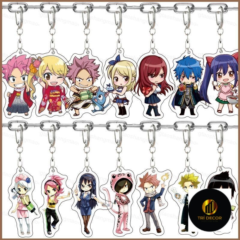 Fairy TAIL 100 YEARS QUEST Lucy Heartfilia Etherous acylic Bag พวงกุญแจจี้