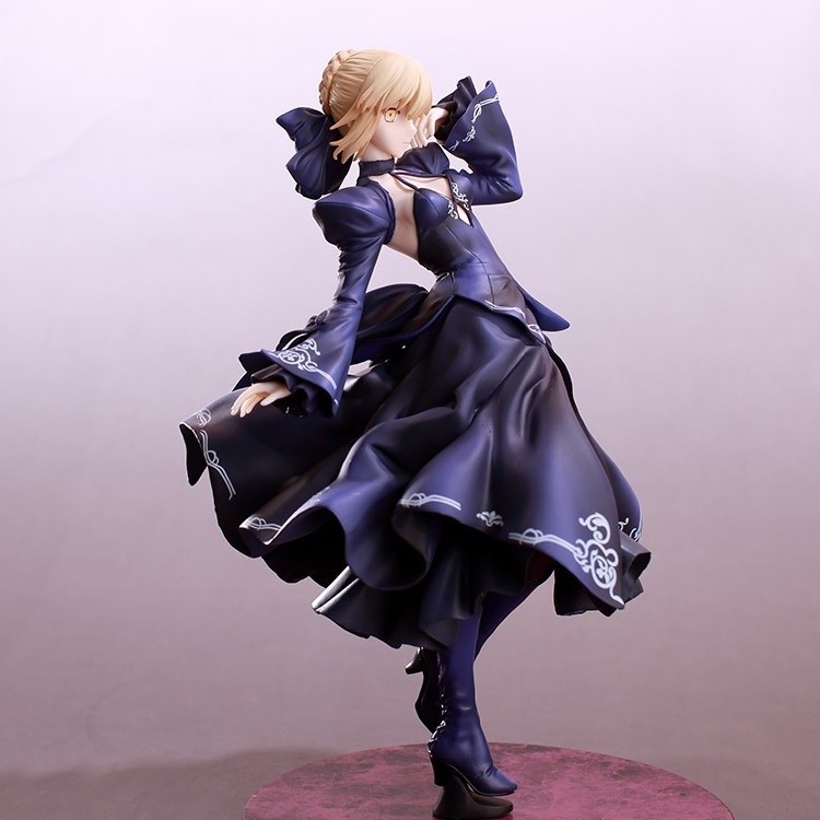 Fate Night Black Saiba Dress Replacement Figure Boxed Model fate Figure saber Figure My King