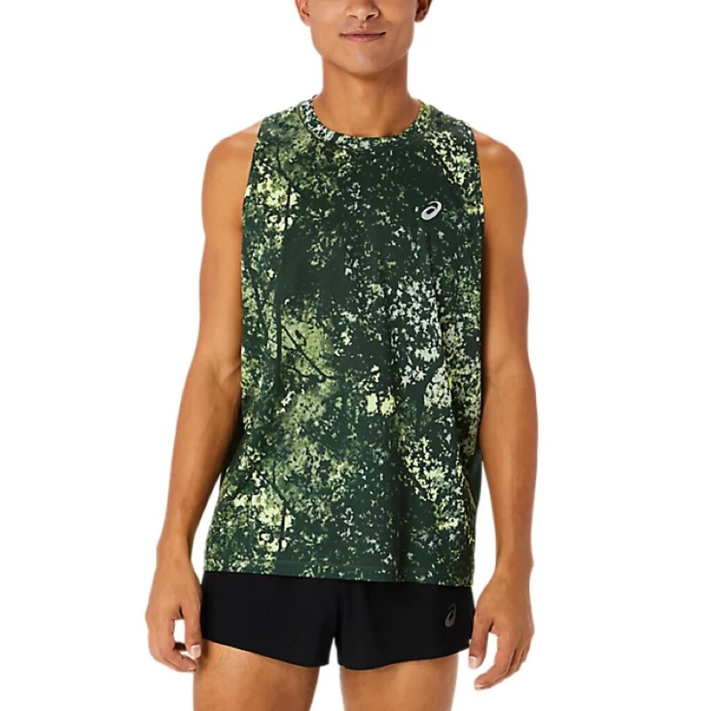 เสื้อวิ่ง ASICS All Over Print Singlet ‘RAIN FOREST’ (S,M)