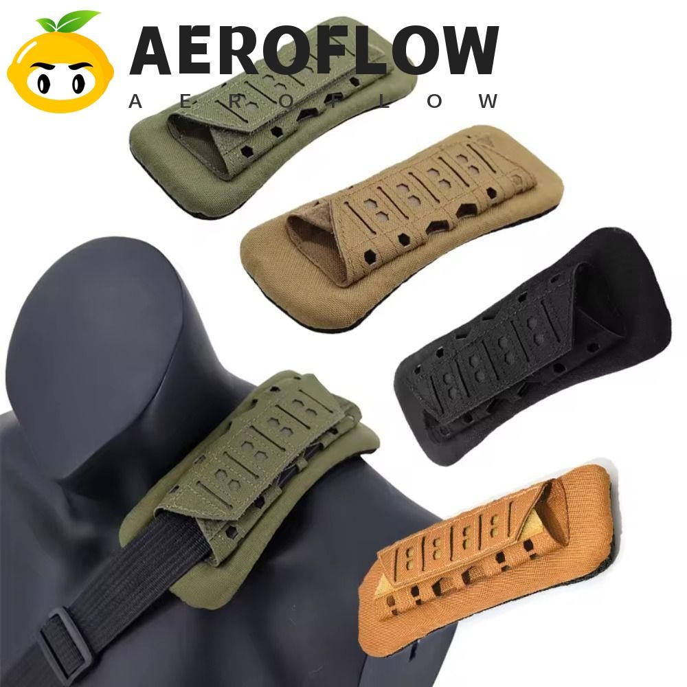 Aeroflow แผ่นรองสายคล้องไหล่, แผ่นรองไหล่กลางแจ้งป้องกันการแรงเสียดทานระบายอากาศ, กันกระแทกนุ่มทนทานสบายแผ่นรองไหล่ปีนเขากิจกรรมกลางแจ้ง