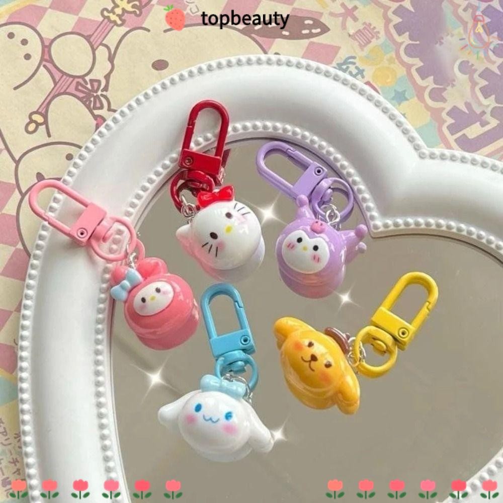 Topbeauty Sanrio Hello Kitty endant, การ์ตูนอะนิเมะแขวนเครื่องประดับ Kuromi Melody พวงกุญแจ, Creative เรซิ่นกระเป๋าเป้สะพายหลัง Key Chain อุปกรณ์เสริม