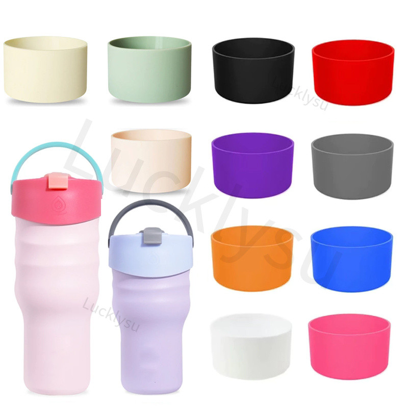 ซิลิโคนป้องกัน Boot สําหรับแก้วน้ํากระติกน้ํา 12oz,18oz,22oz,32oz,40oz ขวดน้ําฝาครอบด้านล่าง 20oz,30oz ขวดน้ําปากกว้าง