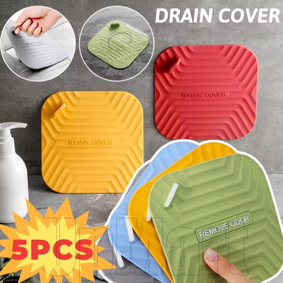 1-5PCS ท่อระบายน้ําผม Catcher กรองอ่างล้างจาน Anti-blocking กรองอ่างอาบน้ําฝักบัวชั้น PVC Stopper ฝาครอบห้องครัวห้องน้ําอุปกรณ์เสริม