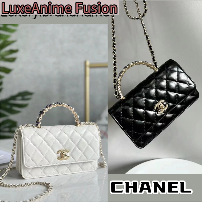 ชาแนล Chanel NEW Chanel 24P กระเป๋าคลัทช์พร้อมสายโซ่