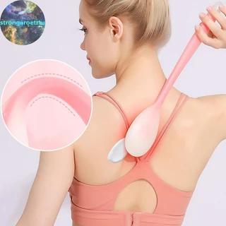 Strongaroetrtu Multi-Function Lotion Ointment Applicator ซิลิโคนยาว Body Cleaner แปรงอาบน้ํา Back Applicator TH
