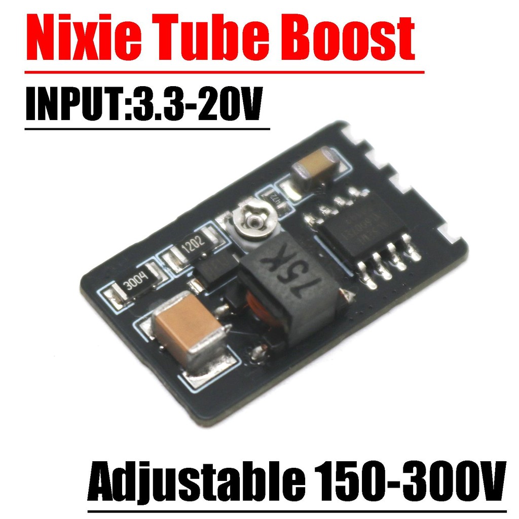Nixie Tube Boost Converter โมดูล DC-DC 3.3 V-20 V ถึง 150-300 V 160 V 170 V แรงดันไฟฟ้าสูงแหล่งจ่ายไฟ Magic Eye Glow CLOCK
