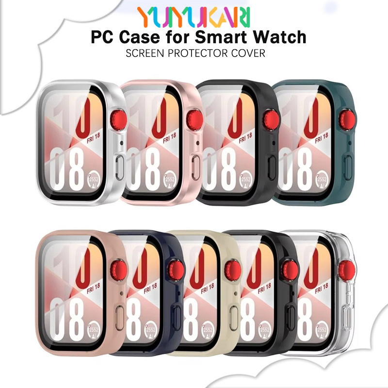 กรณีพีซีฟิล์มแก้วนิรภัยสำหรับนาฬิกา for Huawei Fit 4/4 Pro/3 ป้องกันหน้าจอแข็งฝากกันชนสำหรับ for Smartwatch Huawei Fit 3