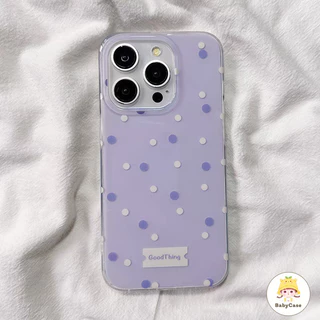 เคสไอโฟน 11 สำหรับ iPhone 17 16 13 11 15 12 14 Pro Max 16Plus 14Plus 15Plus จุดเล็ก ๆ ที่สดใหม่สีสันสดใสปกใหม่ IMD