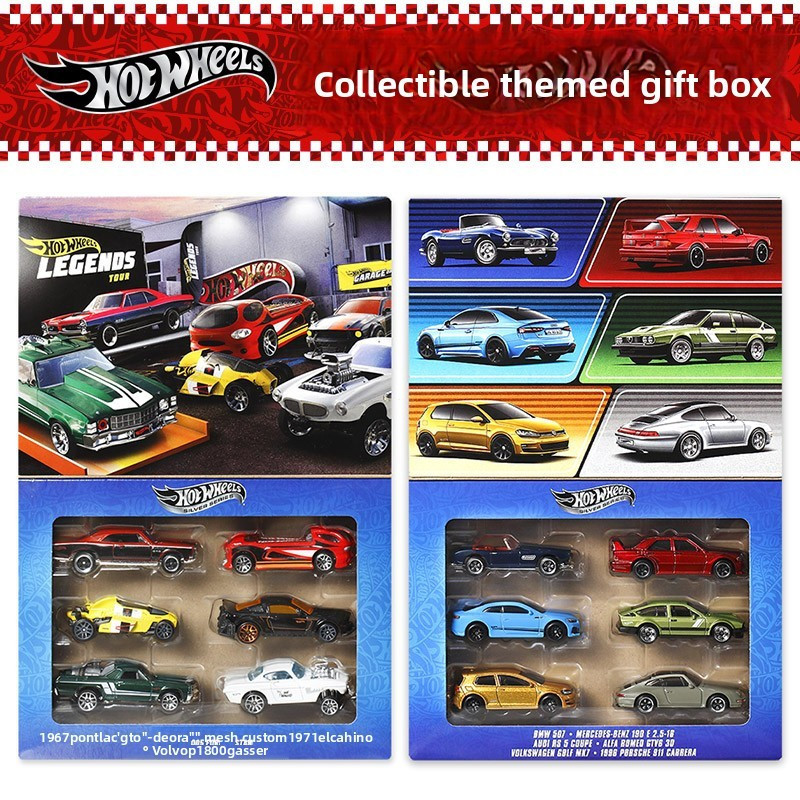 Hot Wheels ชุดของขวัญรถยุโรป 1:64 Die-Cast Collection – Mercedes-Benz 190E, BMW M3 & Porsche 911 ชุด
