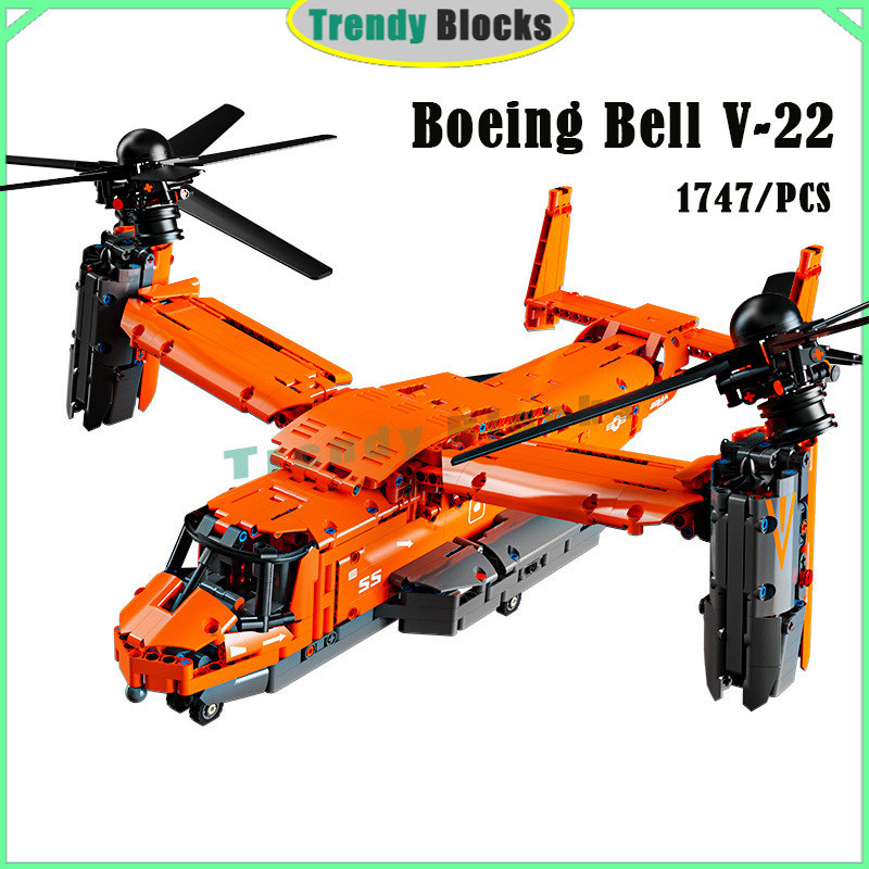 3060 Boeing Bell V-22 Building Blocks Osprey เครื่องบิน VTOL,STOL Rotorcraft ของขวัญของเล่นเด็กผู้ชา