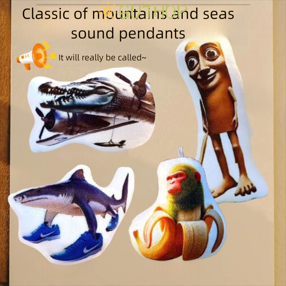 GUTHOP  พร้อมเสียงBrainrotของเล่นTungTungTung SahurพวงกุญแจTralero Tralalaของเล่นตุ๊กตา จี้ของขวัญ