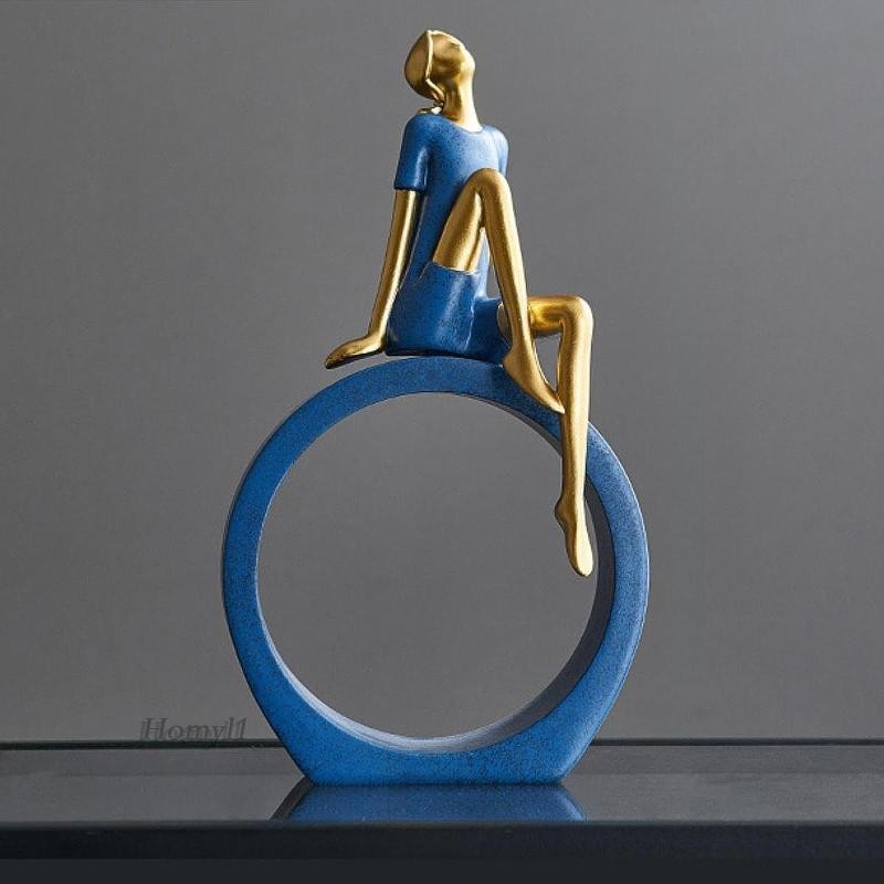 [โฮมิล1] ผู้หญิงรูปปั้นโต๊ะที่ทันสมัยร้านคาเฟ่ห้องทํางานห้องนั่งเล่นหุ่นสาว - รูปที่ 7