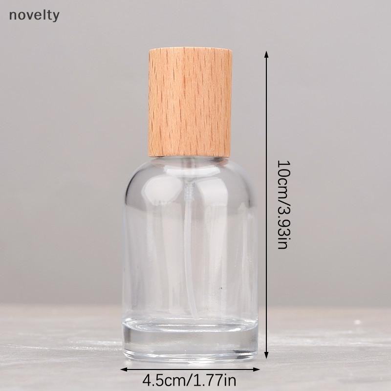 Nly 20ml 50ml คริสตัลหรูหราไม้แก้วขวดน้ําหอม Vintage ที่ว่างเปล่าแบบพกพาเดินทางรีฟิล Atomizer ผู้หญิง N