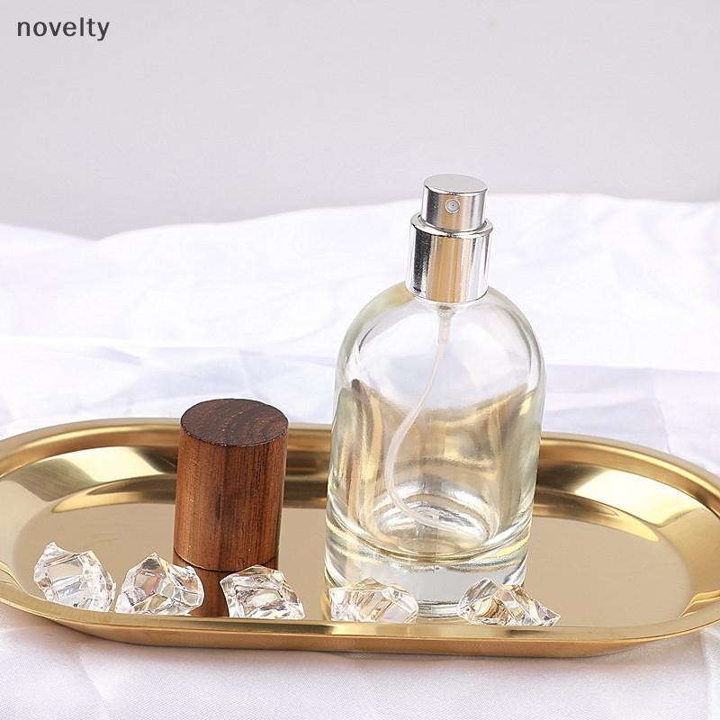 Nly 20ml 50ml คริสตัลหรูหราไม้แก้วขวดน้ําหอม Vintage ที่ว่างเปล่าแบบพกพาเดินทางรีฟิล Atomizer ผู้หญิง N