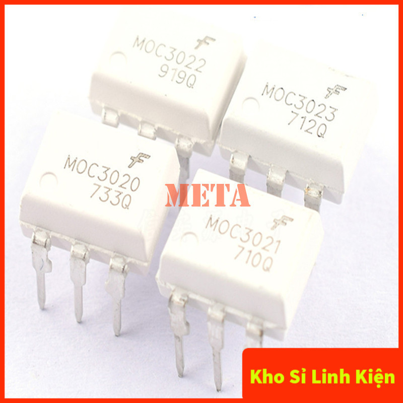 ไดร์เวอร์ออปติคอล Triac IC MOC3020, MOC3021, MOC3022, MOC3023 pin - ของแท้