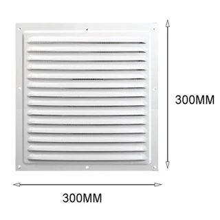 BRAV ตะแกรงช่องระบายอากาศ,อลูมิเนียมความร้อน Cooling Vents แผ่นฝาครอบระบายอากาศ,โลหะ 200*300 มม./200*400 มม.ฝาครอบระบบอากาศหน้าจอหน้าต่าง Square Vent