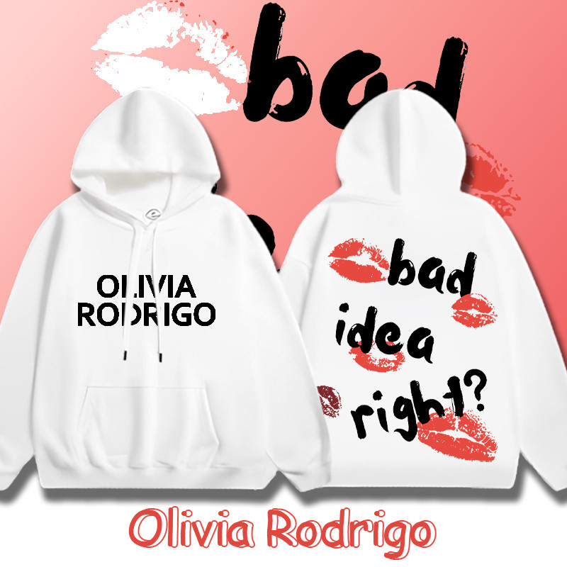 🔥 🧸ผ้าฝ้าย Hoodie🧸 2024 ใหม่ Hoodie " ❤Olivia Rodrigo | LIPS "  100% ผ้าผ้ฝ้าย เสื้อฮู้ดแขนยาว ออกทร