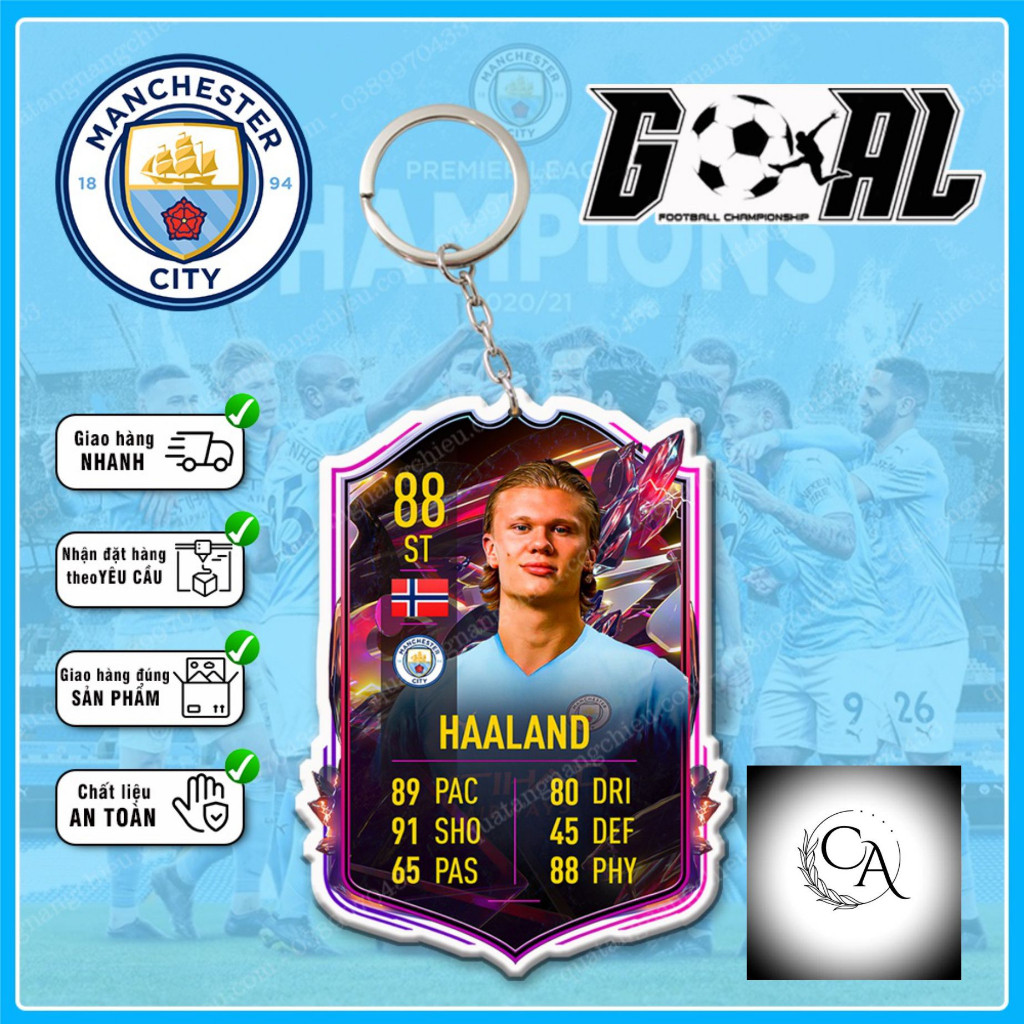พวงกุญแจ Haaland TOTS ️PLAYER CARD KEYCHAIN ️