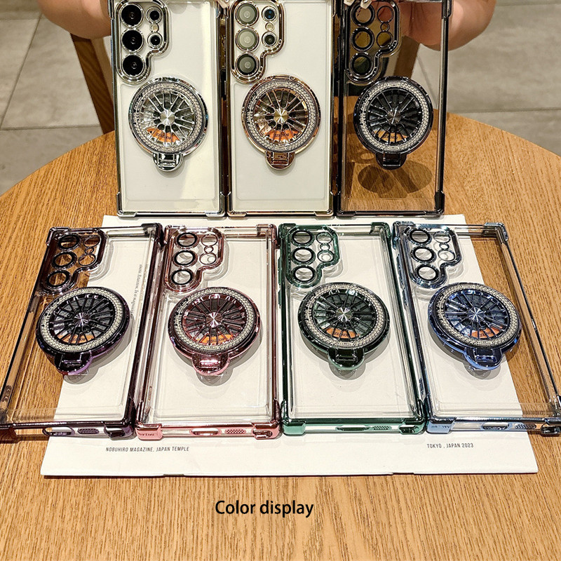 พร้อม ใหม่สําหรับเคสโทรศัพท์ Galaxy S25 Ultra ถุงลมนิรภัยฝาครอบป้องกันรูละเอียดปลอก S24Ultra เปลือกยึดไจโรสโคปเคลือบด้วยไฟฟ้า - รูปที่ 7