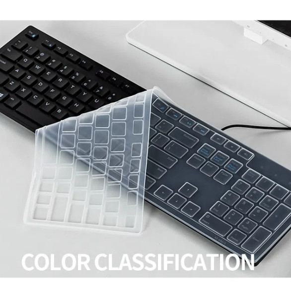 เหมาะสําหรับ Dell Desktop All-in-one KB216T/P คีย์บอร์ดฟิล์ม Km636 ฝาครอบกันฝุ่น Inspiron AIO 7790 3