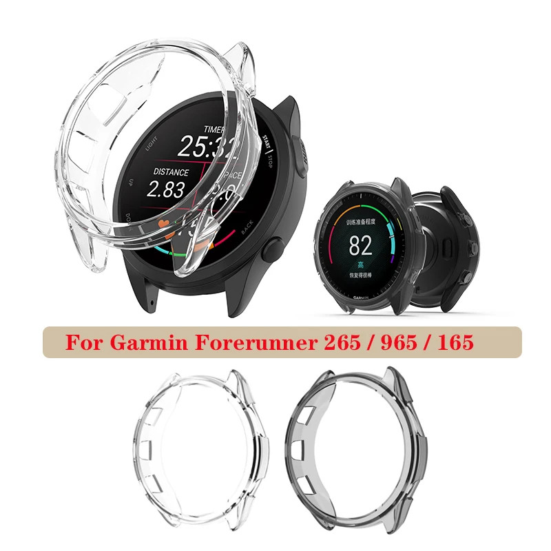 สําหรับผู้เบิกทาง Garmin 165 / 265 / 965 เคส TPU ปกอ่อนโปร่งใสสําหรับ Garmin Venu 3 3s