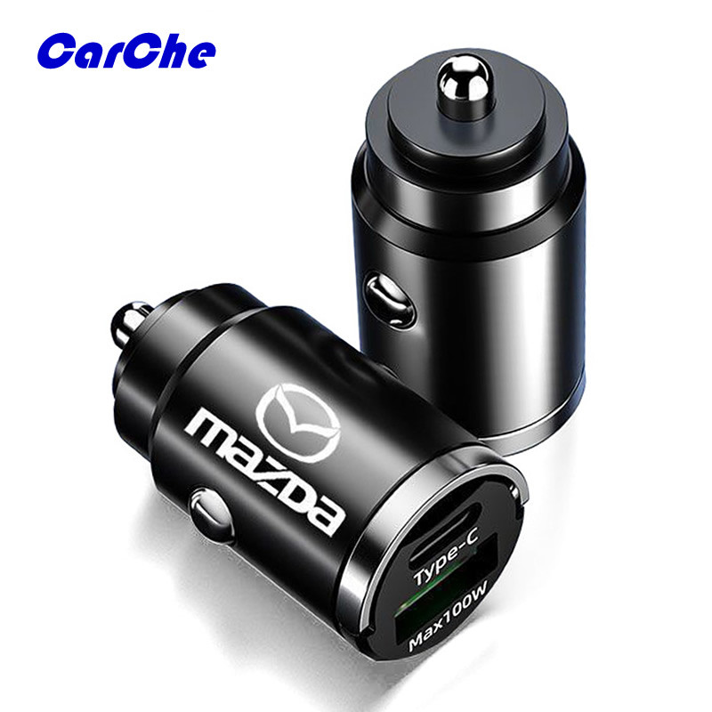 CARCHE ที่ชาร์จในรถ หัวชาร์จเร็ว ที่ชาร์จในรถยนต์ 2พอร์ต USB 12V-100W สำหรับ Mazda ราคา ถูกที่สุด ดีลบีเคเค