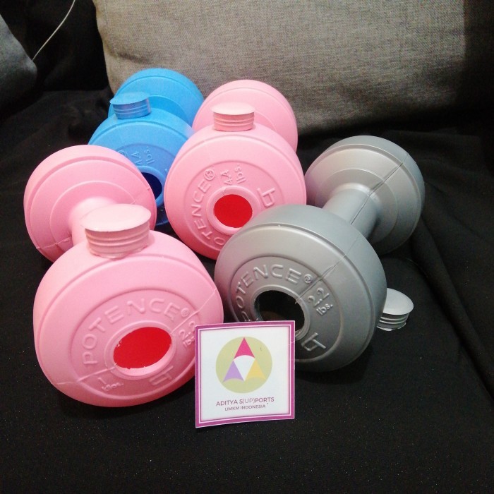 EMPTY Blank Dumbbell พลาสติก Barbell Dumbbell 1 2 3 Kg อุปกรณ์ออกกําลังกายฝึกกล้ามเนื้อไม่เติม